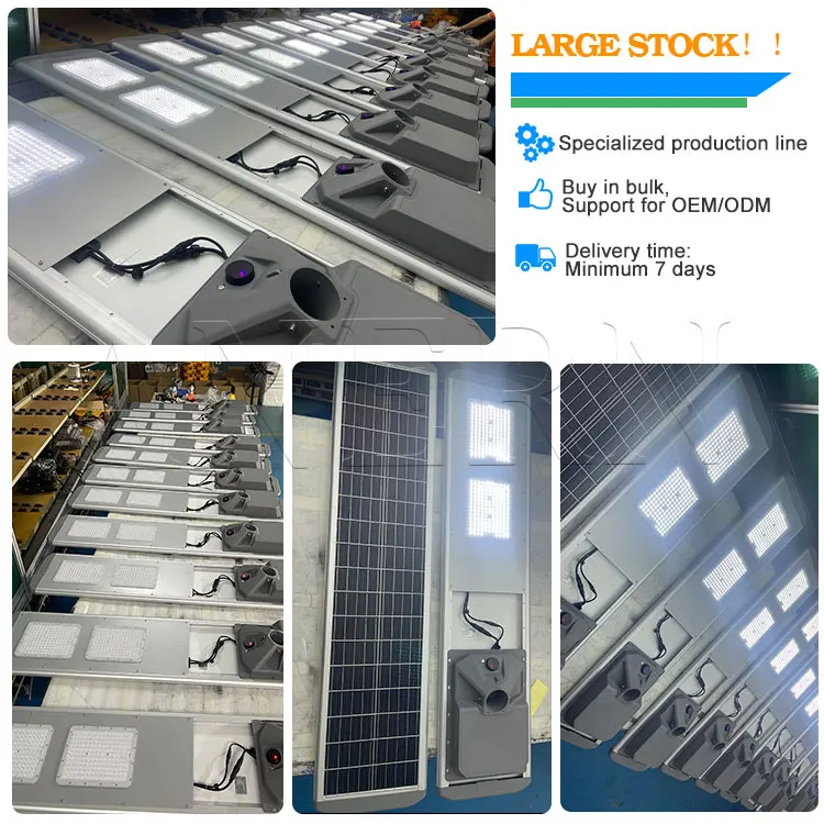 Anern High Quality All in One Sensor Road Solar Street Light 40w Ip66 and Solar Powered Led Street Light Lamp