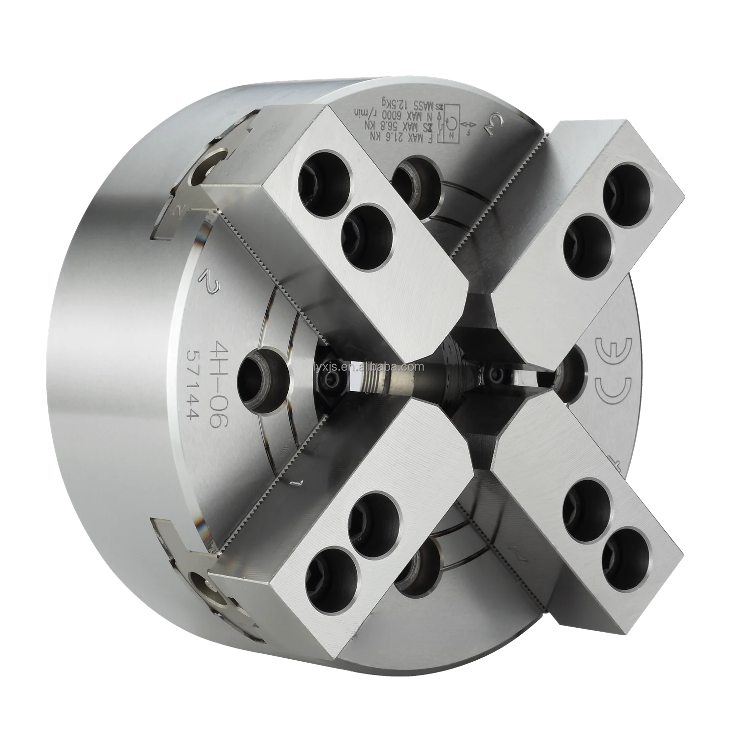 Highspeed Hydraulic Power Chuck Lathe Oil Chuck For Metal With 4 Jaws