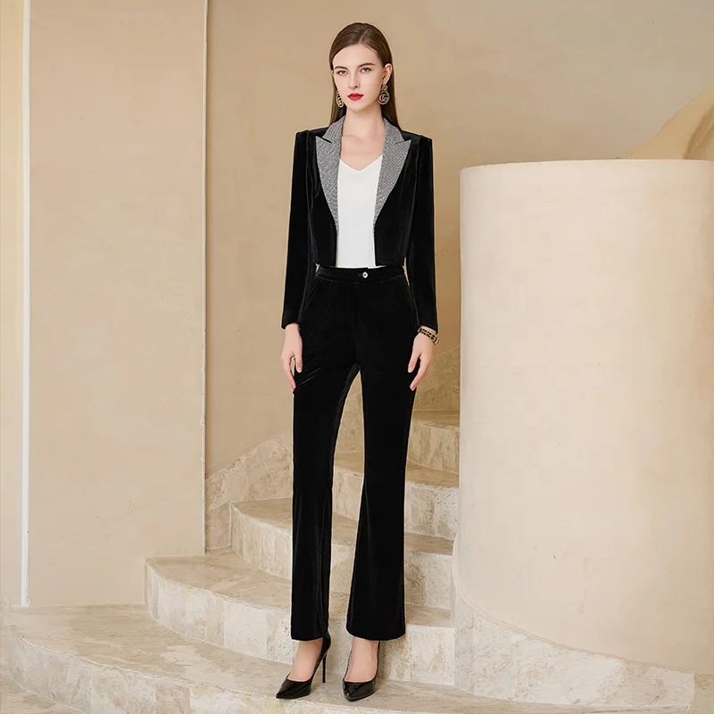 Most Expensive Quality Items Winter Collections Women's Clothing Jacket Skirt Pants Suit for Office Lady Market