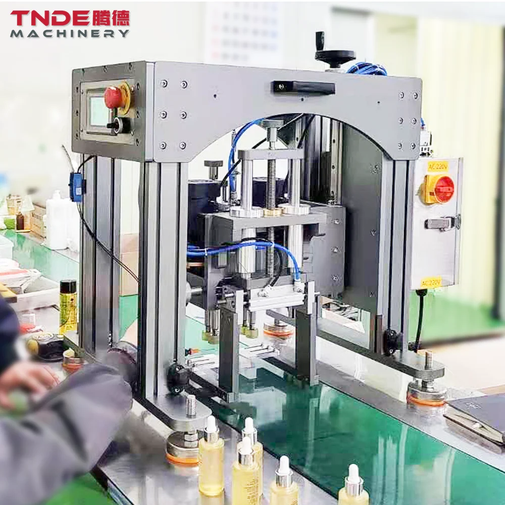Hot Selling Products 2025 Desktop Fully Automatic Cosmetics Glass Bottles Plastic Bottles Capping Machine