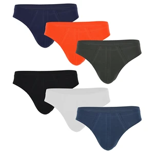 Mens Sexy Underwear Organic Cotton Briefs Black Orange White Gray Blue Underwear Men Classic OEM Spandex Elastane
