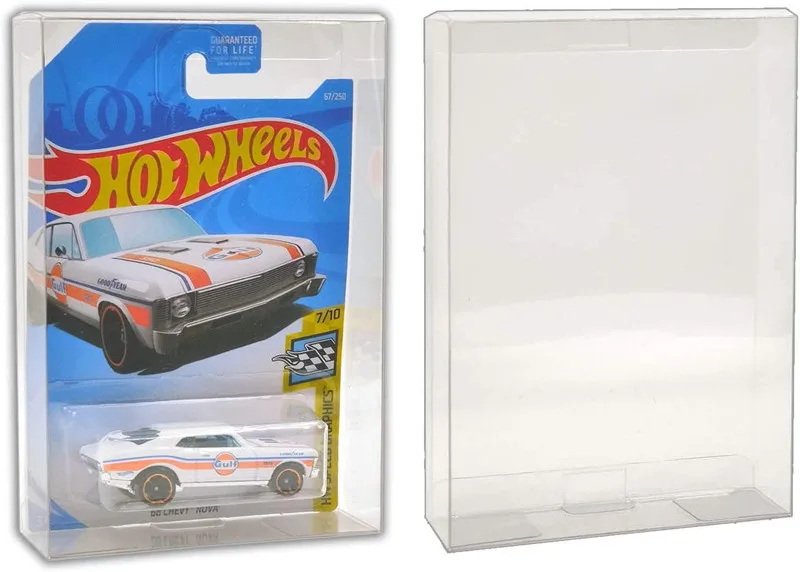 2021 Hot Wheels Display Case Plastic Card Case Blister Pack Box Toy Car