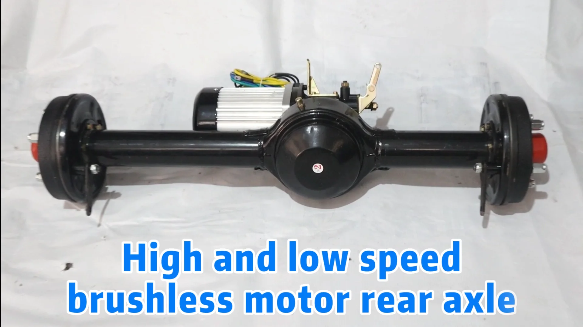 Custom 48 60v2200w Brushless Motor Shift Differential Rear Axle Assembly Tricycle Drum Brake 4505