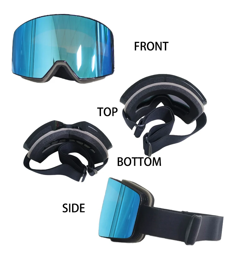 프레임리스 스키 고글,남성과 여성을 위한 교체 가능한 렌즈 100 Uv400 보호 스노우 고글 Buy 프레임리스 스키 고글