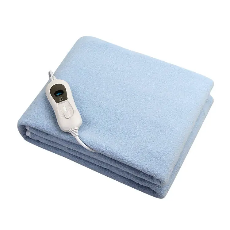 Competitive  Home Heater Fast Heating Electric Underblanket  Super Polar Fleece Heated Blanket with Elastic Cord