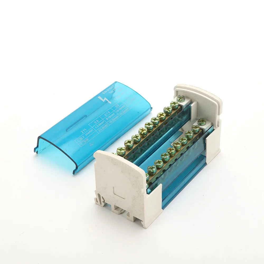 Din Rail Terminal Blocks Modular Screw Connection Power Distribution