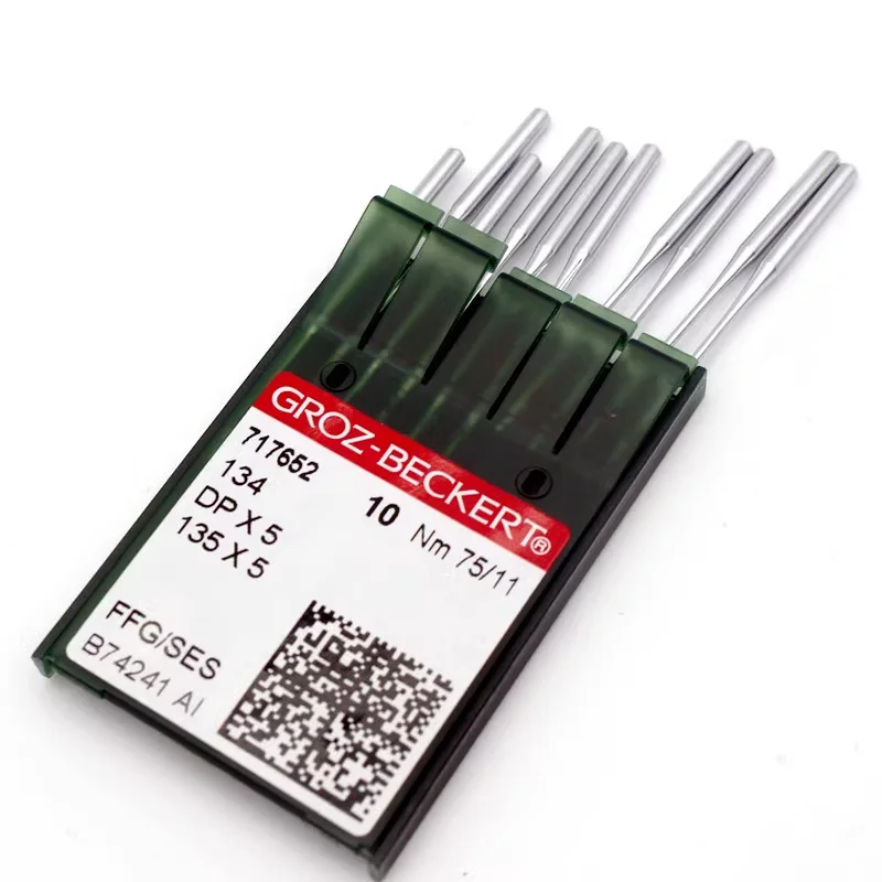 Aghi Industriali Per Macchina Da Cucire Groz-Beckert 134R 135X5 DPX5 – Sistema 135X5, Calibro 16/100, Compatibili Con Molte Marche