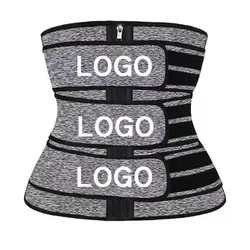 Custom logo Wholesale Waist Training Belt Belly Fat Burner Sweat Belts Fitness Equipment Waistrainer Tummy Trimmer