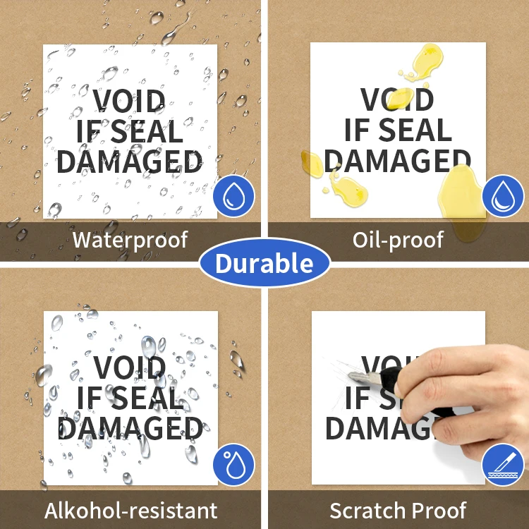 Custom Egg Shell Sticker Waterproof Self-adhesive Stamper Evident Void ...