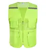 Fluorescent green-reflective strip multi-pocket