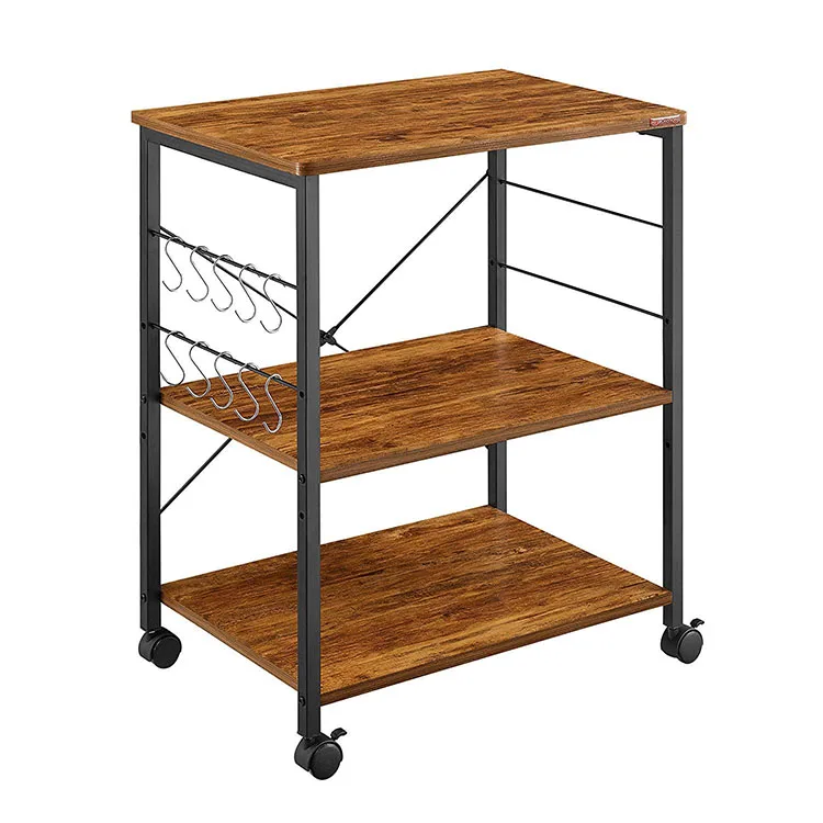 Vintage Rolling 3 Tier Microwave Lumber Mobile Kitchen Carts Buy Kitchen Carts Lumber Cart Mobile Kitchen Cart Product On Alibaba Com