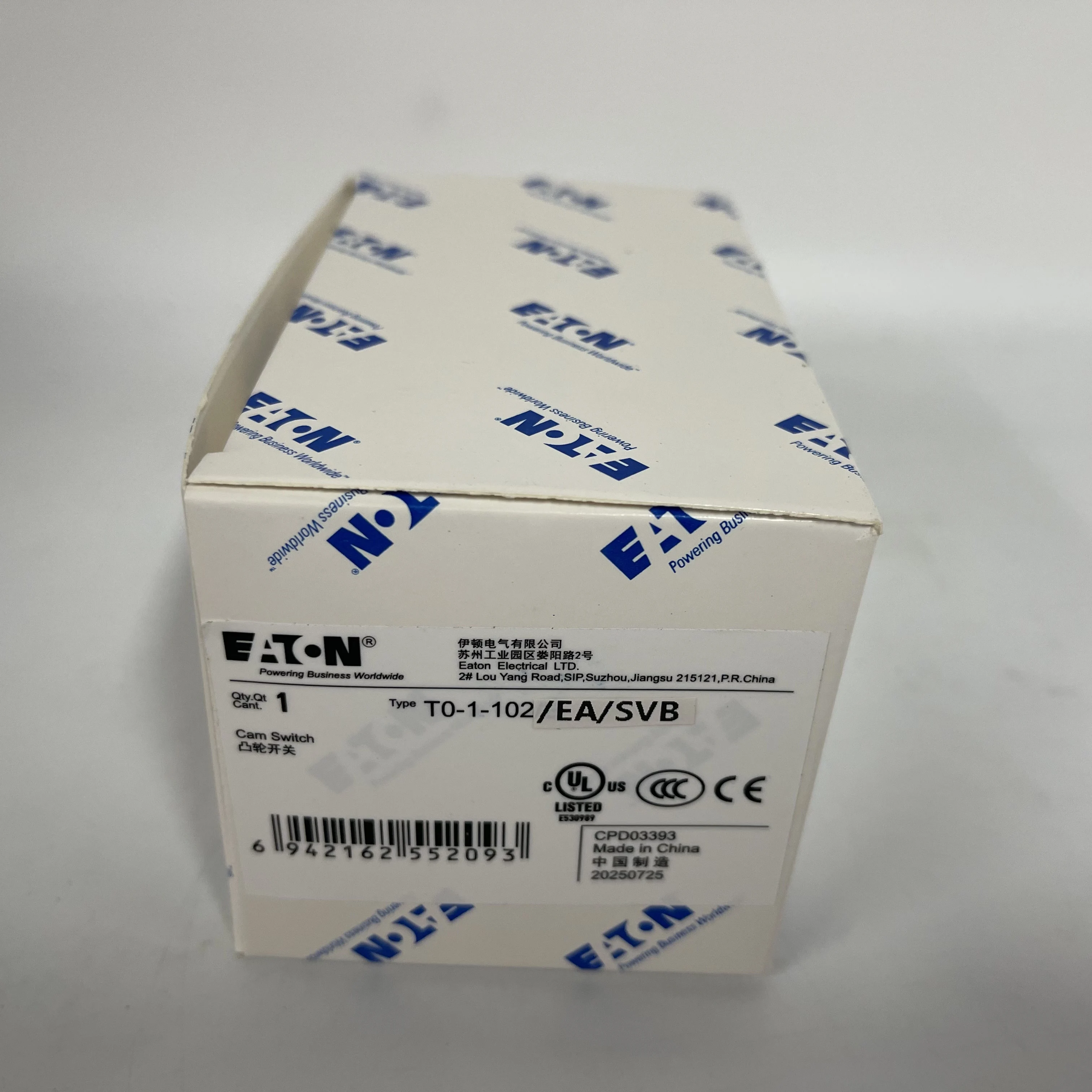 EATON Cam Switch T0-1-102/EA/SVB