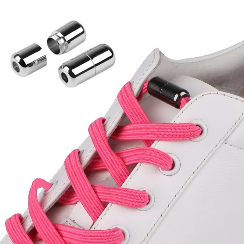 New Casual Fastener Elastic Shoe Laces Popular Custom Polyester Flat No