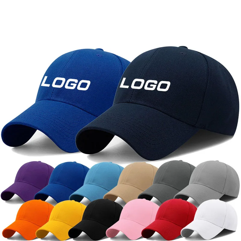 Wholesale Baseball Caps with Printed Logos, Outdoor Sun Shading and Sun protection Hats Advertising Hats