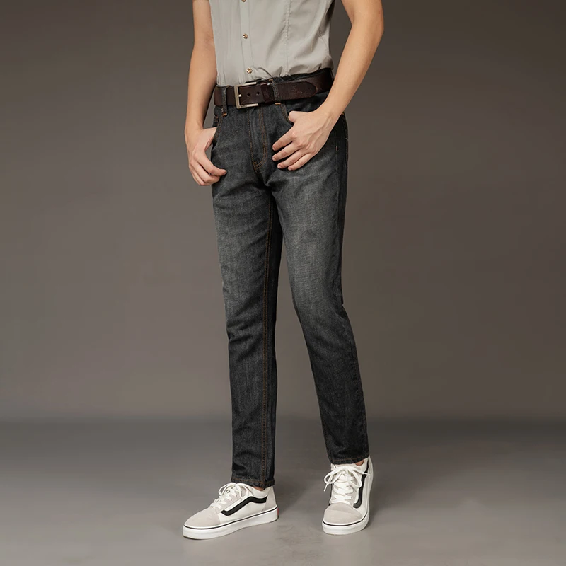 Buy Grey Super Slim Fit Knitted Stretch Jeans Online at Muftijeans