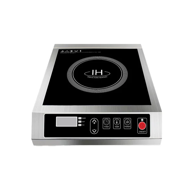 Button Control Power Temperature Timer Perfect Commercial Induction Cooktop Cooker 220V 240V 110V
