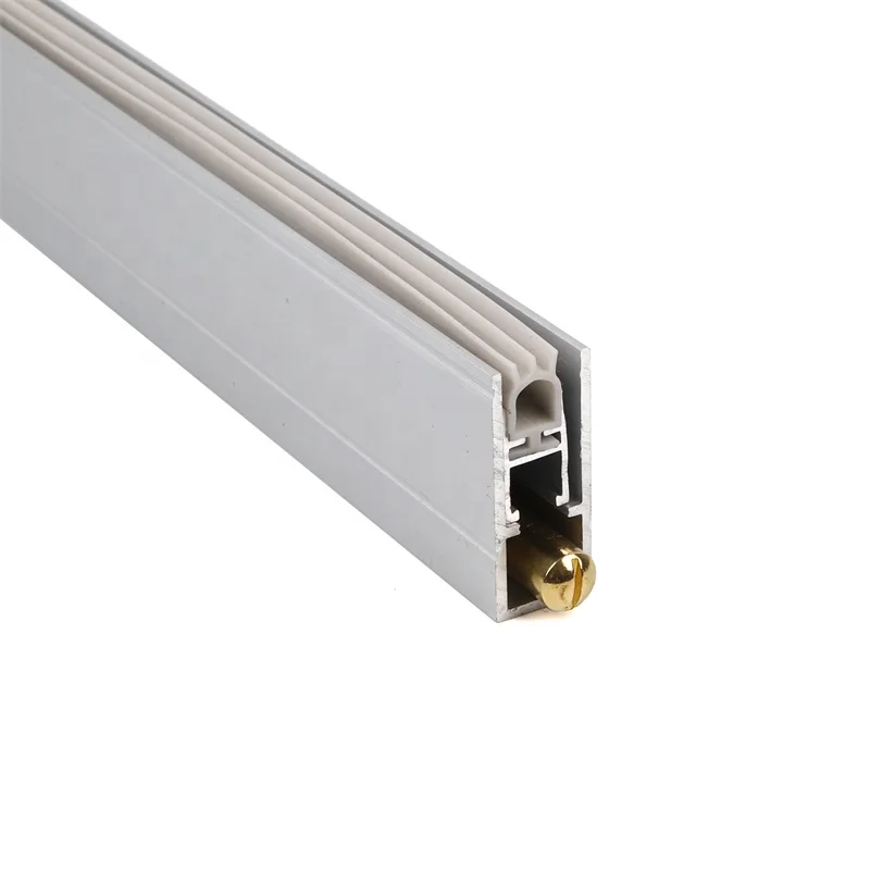 Timber Entrance Doors Automatic Drop Seals Slot Position Aluminum Door Bottom Seal