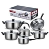 Black handle-Normal Pan- 12 piece set