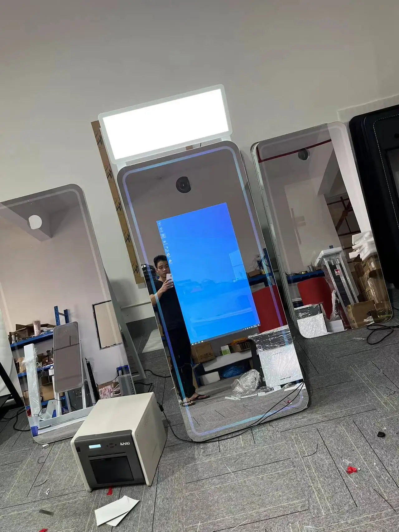 Современное Зеркало 43 дюймов умный экран волшебное зеркало фотобудка рекламное оборудование