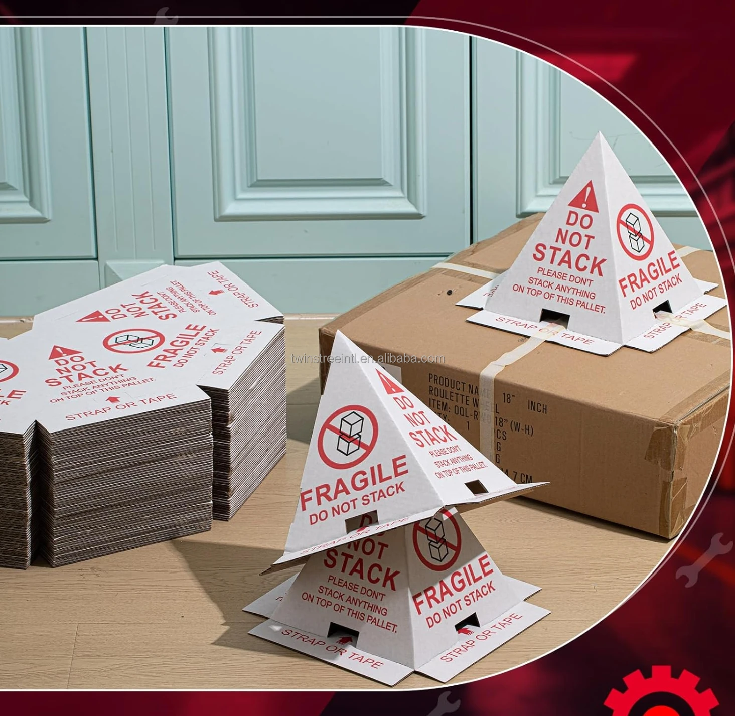 Do Not Stack Sign Cone Do Not Stack Cones - Safe Shipping & Handling Solutions