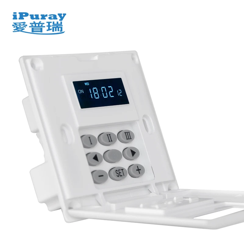 
220 В переключатель таймера Высокая мощность ЖК-дисплей двойная панель электрическая автоматическая 