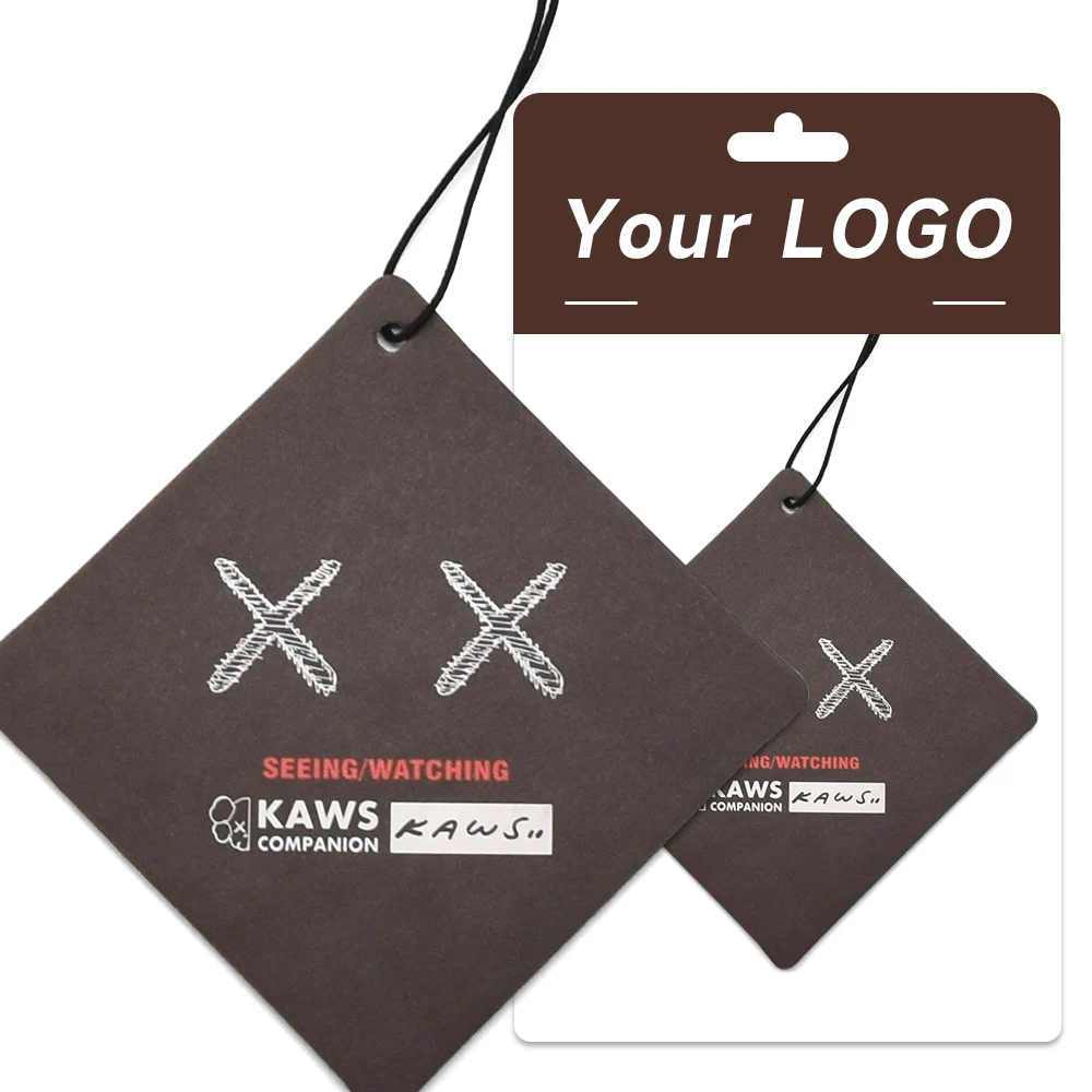 High Quality Designer Black Custom Car air Fresheners logo Scented Car Hanging air Freshener for Home Fragrance