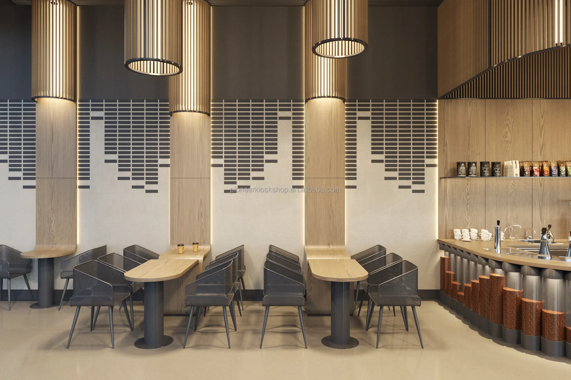 2022 Newest Coffee Shop Interior Design Restaurant Dining Furnitures