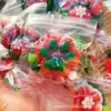 Red background-55g-christmas cat paw