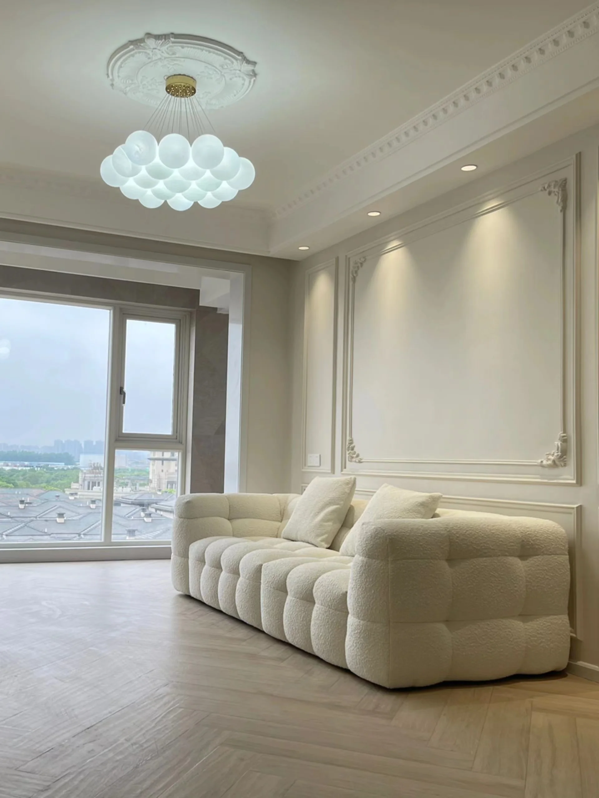 EP Mode 100% Kaschmir Überwurf Für Sofa – 127 X 165 Cm, Mit Fransen, In Geschenkbox (Babyblau)