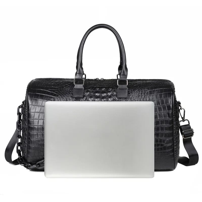 Hot Fashion Waterproof PU Leather Unisex Duffel Bag with Zipper Closure Large Capacity for Daily Use & Weekend Travel