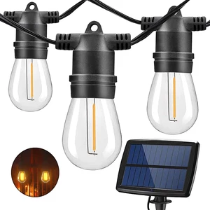 Vertak Waterproof IP65 Solar Led String Light S14 High Quality Solar Decorative Light with 2200mAh Battery