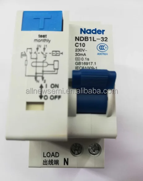 NDB1L-32C10 residual current circuit breaker brand new original Nader leakage switch  30mA leakage current