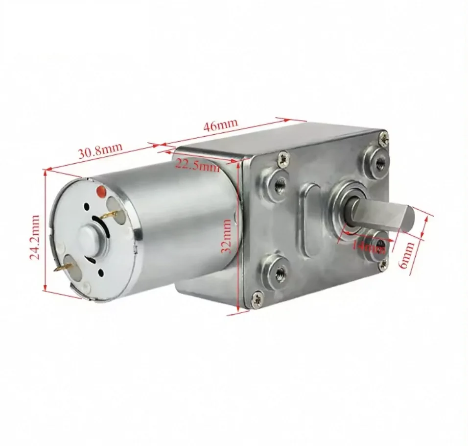 Worm Gear Motor, JGY370, JGY-370, 6-150, RPM - detail 6