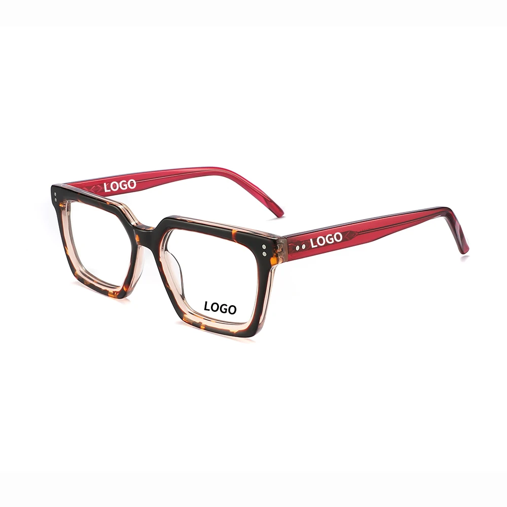 Chinese Professional Eyewear Manufacturer XD8021 Customizes Classic Acetate  Optical Frames