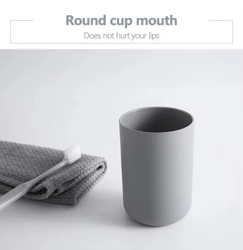 Portable Wall Mounted Plastic Toothbrush Wall Holder Cup for Bathroom Punch-free Toothbrush Holder details