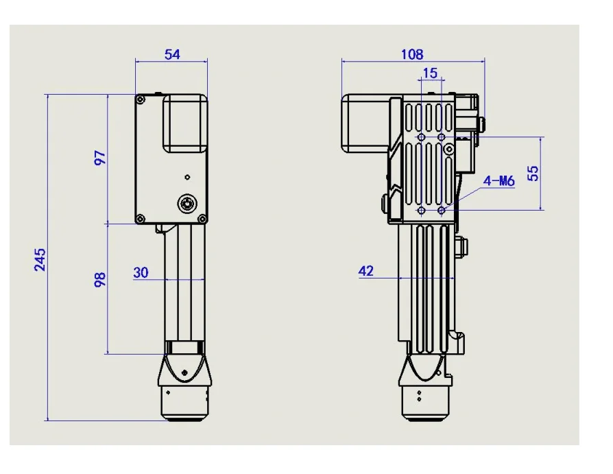 High Power Laser Cleaning Head For Rust Removal Laser Cleaner Machine