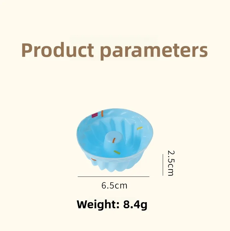 8.4g Round Silicone Muffin Cup and Cake Mold Baking Tool for Pudding Cake Other Desserts supplier