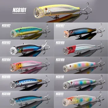 For Nobby Sea Surface Wave Climbing Artificial Hard Bait 120mm 29g Luya False Surface Topwater Popper ABS Golden Gun GT – Popper – view 4