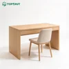 Wood Grain Writing Desk with 2 Drawers & Chair