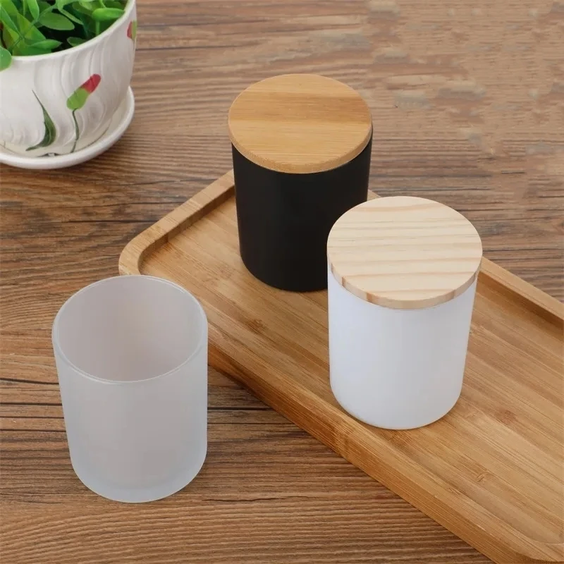 Empty High Quality Colorful Candle Jar 315ml 430ml Fashion Frosted ...
