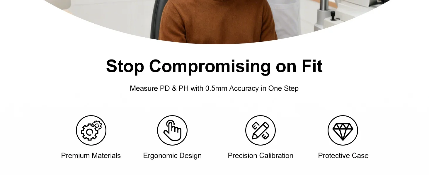Equipment Pupilometer Interpupillary Distance Measuring Tool Digital Pupilometer LY-9F