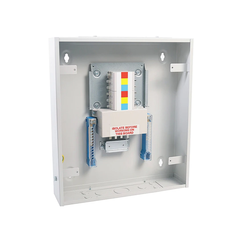 Tripper Box MCB Distribution Box TPN Three Phase Metal Consumer Unit - Electrical ...