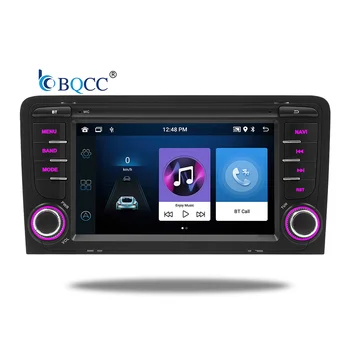 BQCC 2Din Quad/Octa Core Android 13 Car Radio Carplay WIFI GPS BT Car Player USB DSP 32EQ Car Stereo for Audi A3 2003-2011