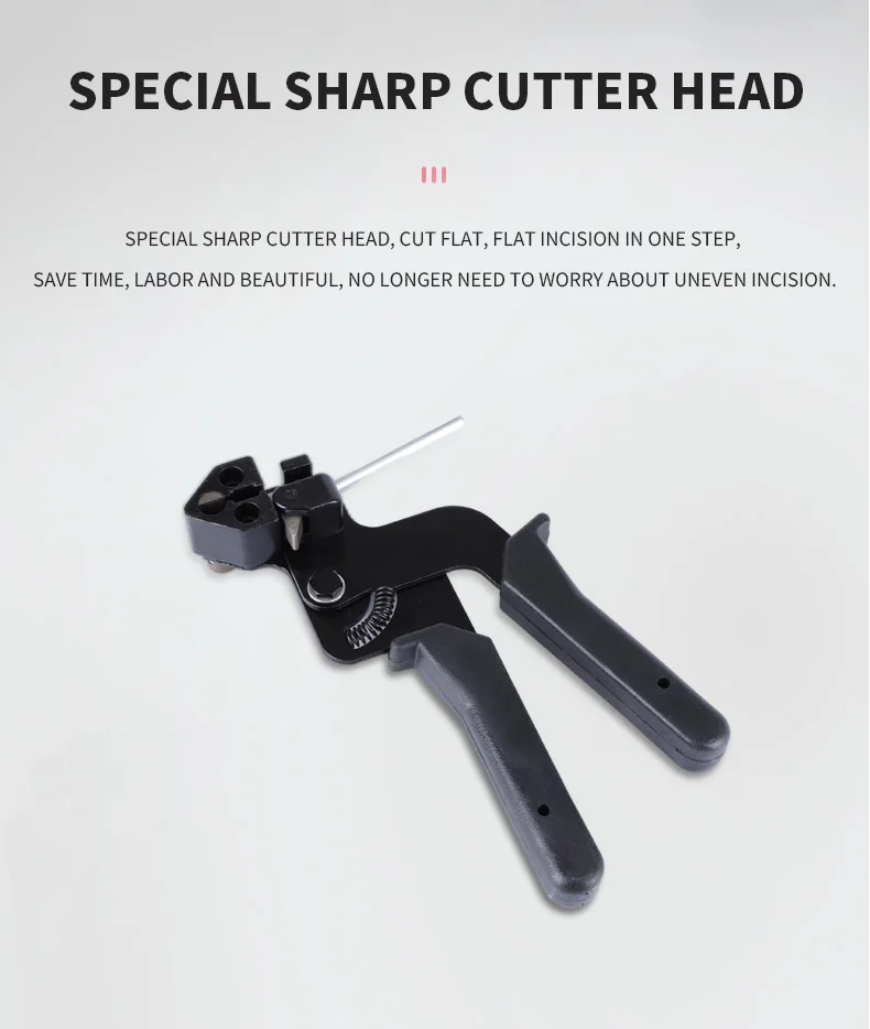 Metal Zip Tie Tool Set With 200pcs Selflocking Stainless Steel Cable