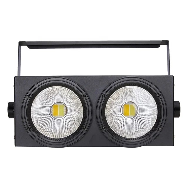 Led blinder 200W COB Warm Cool White 2in1 DMX 2 Eyes 2x100W COB Stage Lights For DJ Disco Wedding Party Lighting