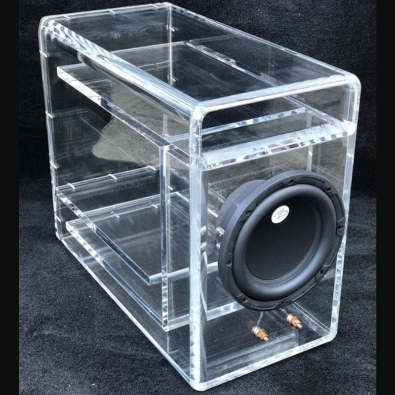 carrozzeria サブウーファー 透明ケース カスタマイズ可能なクリアアクリルスピーカー用防音ボックス