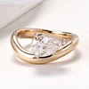 Real solid 14k gold lab diamond ring