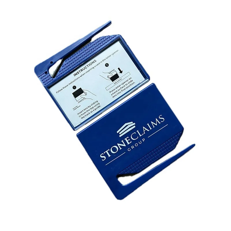 Недорогой пластиковый Открыватель для визитных карточек