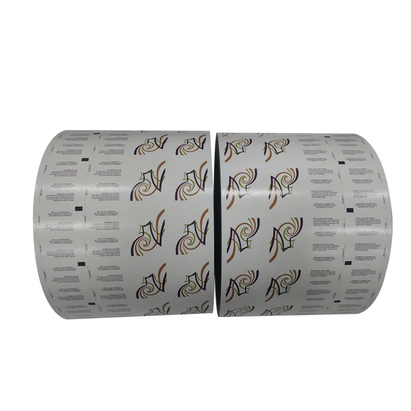Porción de mantequilla Rollo laminado de plástico de aluminio Papel de aluminio plateado Precio de papel