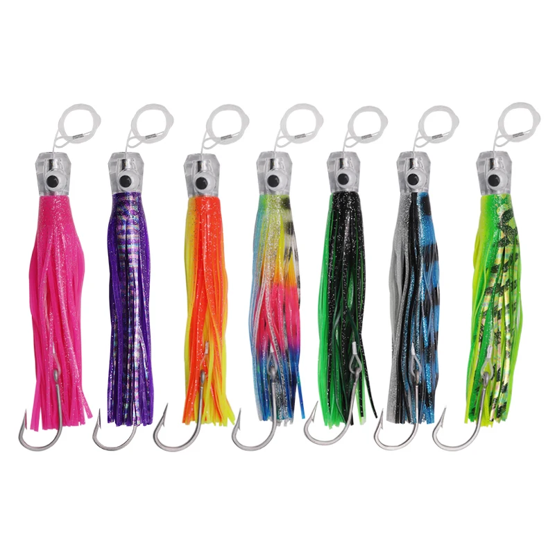 dolphin fishing lures for sale Set 6 Pcs Saltwater Trolling Lure 6.5/7/9 inch Marlin Deep Sea Bait S 1oz112KM Dreamweaver Magnum Spoon